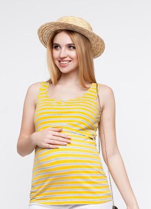 👑vip👑 майка для беременных и кормящих матусь трикотаж в рубчик маечка вискоза1 фото