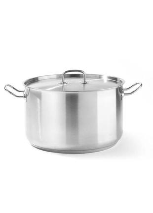 Кастрюля hendi kitchen line средняя с крышкой 15л d32 см h19 см нержавейка (836507)