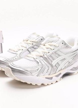 Кроссовки женские / мужскиеasics gel-kayano 14 white silver