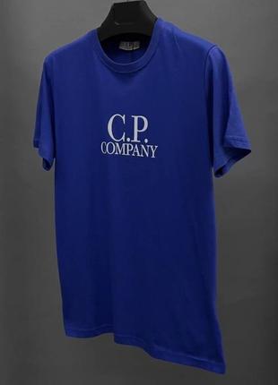 Синяя футболка cp company