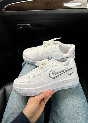 Кроссовки женские air force 1 low white/grey