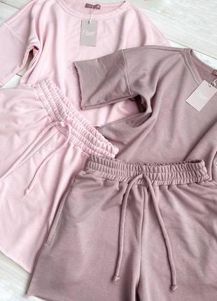 Літній бавовняний костюм. бавовняна футболка та шорти