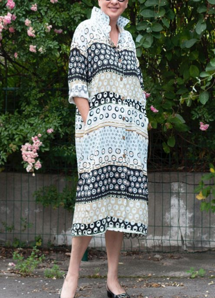 Чудесное лёгкое штапельное платье-рубашка от украинского бренда zosya yanishevska