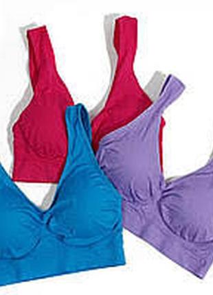 Топ бесшовный бюстгальтер air bra фиолетовый s, м, l, xl, 2xl, 3xl7 фото