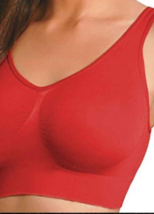 080206топ бесшовный бюстгальтер air bra красный m, l, xl, 3xl