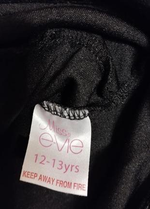 Нарядная черная блуза с блестками для девочки 12-13роков, Рост 152-158см от miss evie4 фото