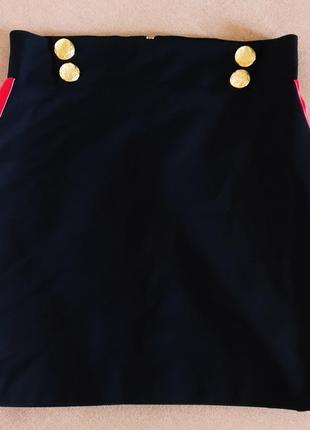 Скидка!!!!крутая модная юбка с лампасами от итальянского бренда