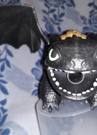 Дракон беззубик как приручить дракона детская игрушка чёрный большой3 фото
