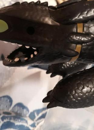 Дракон беззубик как приручить дракона детская игрушка чёрный большой6 фото