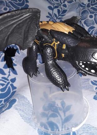 Дракон беззубик как приручить дракона детская игрушка чёрный большой2 фото