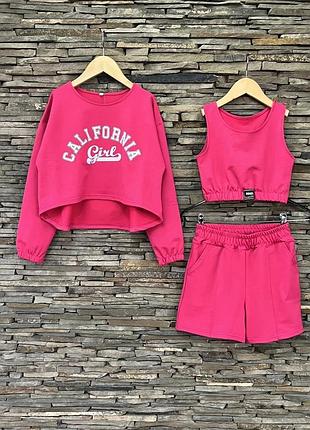 Летний костюм тройка для девочки