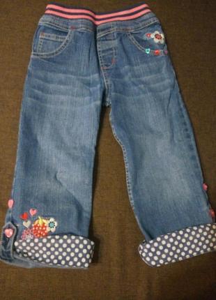 Красиві джинси bluezoo для дівчинки 4-5років (р. 110см)