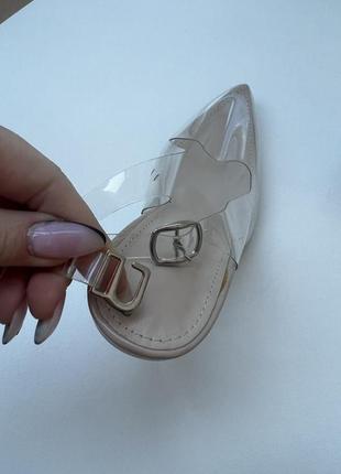 Тренд сезона прозрачные туфли на шпильке новые5 фото