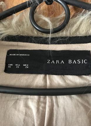 Демисезонная пушистая шубка, искусственная шубка zara8 фото