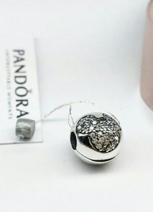 Оригинал pandora шарм-клипса disney mickey pave 791449cz серебро 925