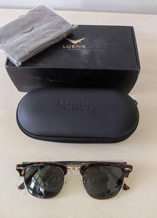 Luenx поляризационные солнцезащитные очки женские uv400 тигровые