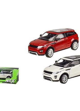24021 w машина металл welly range rover evoque, откр.двери, капот, 2 цвета, в коробке
