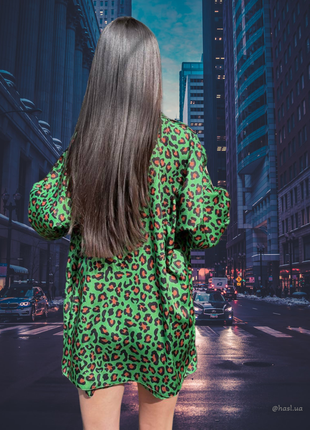 Женский трендовый шикарный летний хлопковый шелковый костюм двойка леопаровдовый...