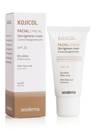 Крем освітлювальний spf 20 sesderma kojicol skin lightener cream spf20 30 мл