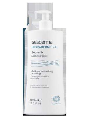 Зволожувальне молочко для тіла sesderma hidraderm hyal body milk 400 мл