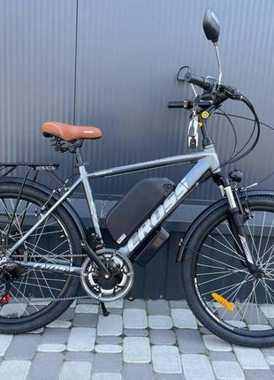 Електровелосипед 26" cubic-bike sonata grey 1000 w 18 ah 48v panasonic2 фото