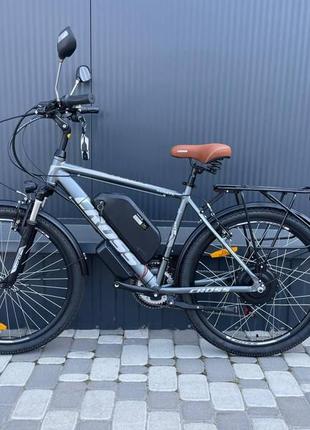 Електровелосипед 26" cubic-bike sonata grey 1000 w 18 ah 48v panasonic3 фото
