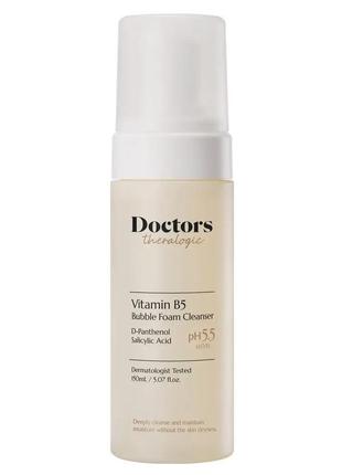 Пінка-мус для вмивання з д-пантенолом doctors vitamin b5 bubble foam cleanser 150 ml