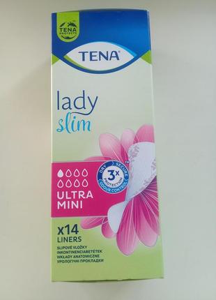 Урологические прокладки tena lady slim ultra mini.