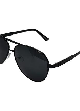 Солнцезащитные мужские очки авиаторы мужские черного цвета1 фото