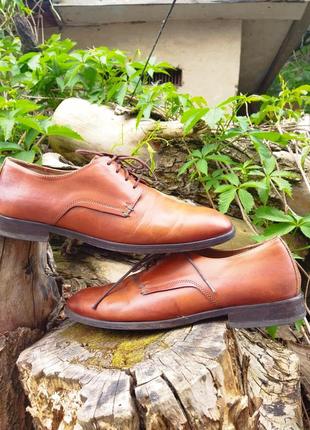 43р. - мужские классические туфли кожаные ecco7 фото