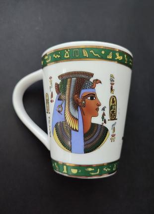 Порцелянова чашка для кави/чаю з зображенням клеопатри fathi mahmoud limoges5 фото
