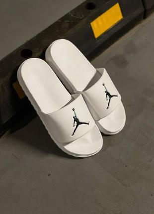 Мужские шлепанцы nike jordan white5 фото