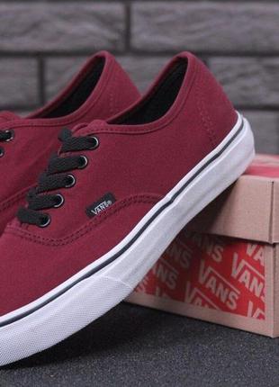 Кеды vans era 59 bordo (кеды ванс ера бордовые мужские и женские размеры 371 фото