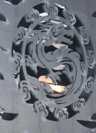 Эко мангал гриль разборной походный вертикальный на 6 шампуров, мангал туристический стальной, 3 мм5 фото
