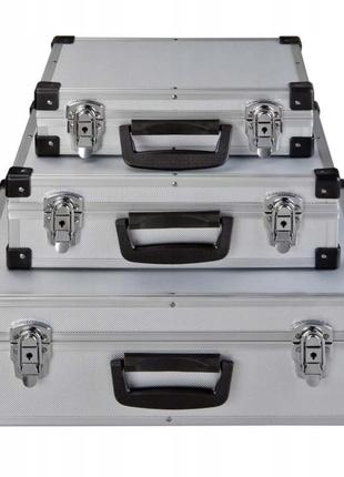 Большой алюминиевый чемодан 46х33 см польша4 фото