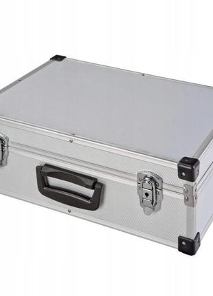 Большой алюминиевый чемодан 46х33 см польша1 фото