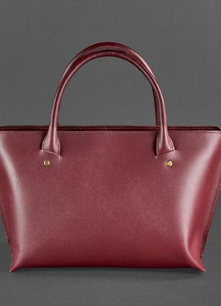 Женская сумка классическая из натуральной кожи стильная, сумки через плечо женские кожаные качественные бордо3 фото