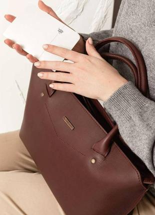 Женская сумка классическая из натуральной кожи стильная, сумки через плечо женские кожаные качественные бордо6 фото
