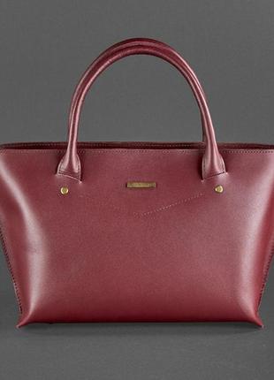 Женская сумка классическая из натуральной кожи стильная, сумки через плечо женские кожаные качественные бордо5 фото