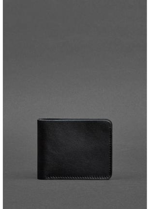 Кожаные портмоне ручной работы с монетницей брендовое, мужской фирменный кошелек натуральный стильный черное