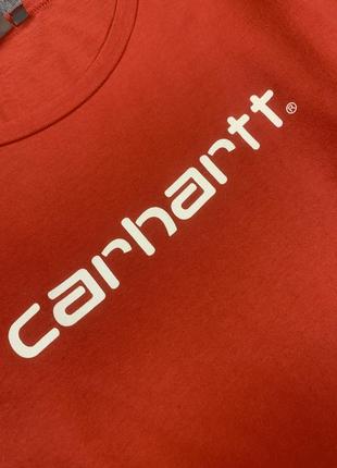 Крутая винтажная футболка carhartt бег-лого оригинал винтаж новинка5 фото