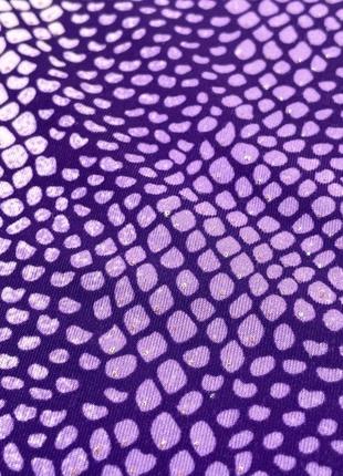 Фиолетовая эластичная маечка yes or no с анималистичный принтом cyber avangard style yes or no8 фото