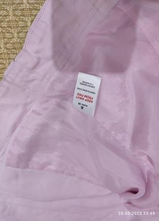 Куртка косуха хлопкова ніжно рожевого кольору5 фото