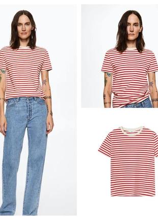 100% бавовняна футболка mango rayita