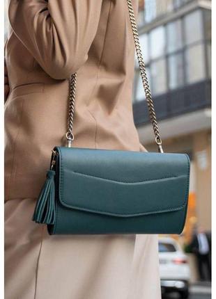 Элегантная зеленая сумочка кожаная женская ручной работы, модная дизайнерская дамская сумочка кожаная9 фото