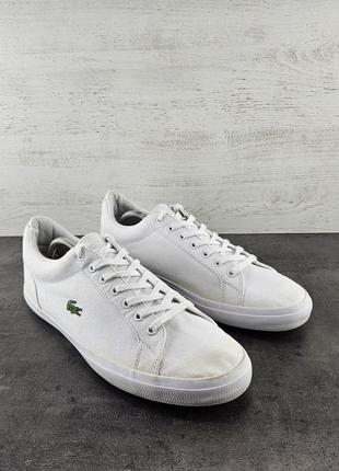 Кеди lacoste. текстиль. розмір 44