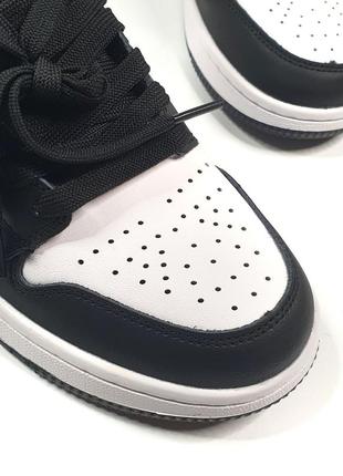 Nike air jordan 1 mid •black red gray•7 фото