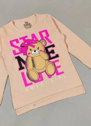 Лонгслив с медвежонком.