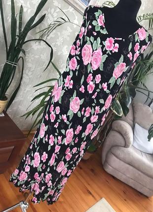 Длинное платье свободного кроя