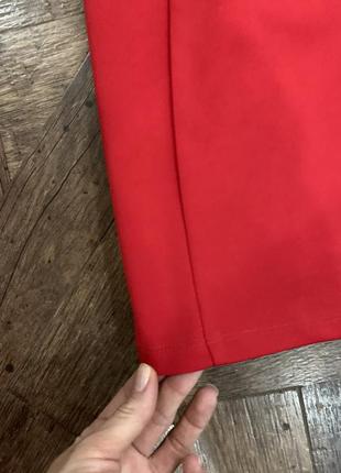 Нарядное красное мини платье4 фото